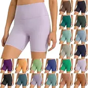 [Generic] Women's Gym Shorts Butt Lifting Yoga Shorts Breathable Quick Dry Biker Shorts Booty Workout Shorts