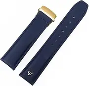 [BCMCBV] 20mm 22mm Genuine Leather Watch Strap， For Maurice Lacroix Watchband Folding Buckle Leisure Business Cow Leather Bracelet