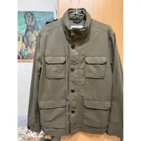 在飛比找蝦皮購物優惠-ZARA 軍綠色M65口袋外套夾克 軍裝外套 工裝外套 立領