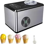 Home Ice Cream Machine, 1.5l Large Capacity (5-10 Servings/Times), Optional Functions, Lcd Display, Adjustable Production Time, Fully Automatic Ice Cream Machine, Suitable for Home Use