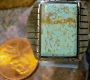 New Mens Ring Size 10.75 Sterling Silver #8 Nevada Turquoise Navajo Trevor Jack