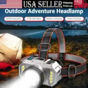 990000LM Super Bright LED Headlamp USB Rechargeable Headlight Head Torch