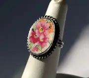 Coquette Sterling Silver Cameo Ring 6 Antique Lord Nelson Marina ~ JILLIAN VO