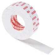 2"W x 1/8"T x 16.4Ft EVA Double Sided Foam Tape, White