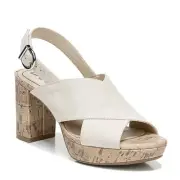 LifeStride Womens Lara Heeled Sandals Almond Milk 8M