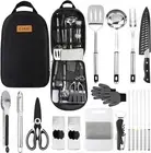 Camping Cookware Storage Bag - Cooking Utensils Set 0, Black