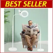 10X LED Magnifying Lamp with Adjustable Gooseneck, Ideal for Crafts & Reading