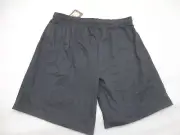 NWT FASHION THREADS Size L Mens BLK 100% Cotton Drawstring Athletic Shorts 294