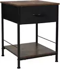 Bedside Tables, End Table Storage Cabinet Chest of Drawer, Small Metal Side Tabl