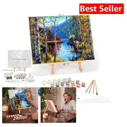Premium Paint by Numbers Art Kit - Framed Canvas for Beginners & Enthusiasts