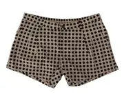 Dolce & Gabbana Black White Polka Dots Cotton Linen Shorts