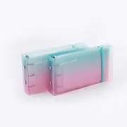 3 * 4 Index Cards Binder,Pack of 2 Flash Cards Holder (Colorful)