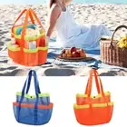6Pocket Portable Mesh Shower Bathroom Basket Bag Quick Dry Breathable Caddy Tote