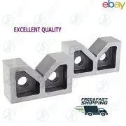 Set Of 2 Pieces Cast Iron Vee Block 4" x 1-1/2" x 3" Inch V Block Without Clamp