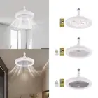 Ceiling Fan with Light, Modern Indoor LED Dimmable Low Profile Ceiling Fans with