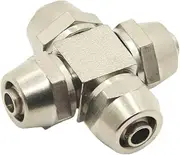 MGTCAR Pneumatic Nickel Plated Copper Quick Joint, Hose Joint Outer Diameter 4mm, 6, 8, 10, 12, 14 and 16mm, Quick Connection PZA(12mm)