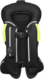 Airbag Motorcycle Vest with 600D Material Fabric, Wear-Resistant and Drop-Resistant Cycling Vest Suitable for Riding & Equestrian, Not Equipped with C02 Cylinder (Color : Black, Size : 3XL)