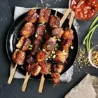 100Pcs Bamboo Disposable Bamboo Sticks Natural BBQ Bamboo Skewers