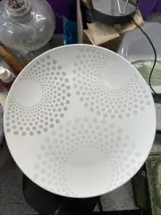 2ea Weight Watchers Portion Control Round Dinner Plates 9.5" WW Gray Dots