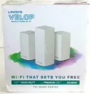 Linksys VLP0203 Velop AC4600 Whole Home Intelligent Mesh WiFi System, 3 Pack