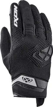 Ixon Mig 2 Airflow Ladies Motorcycle Gloves, black-white, Size XL for Women Black White
