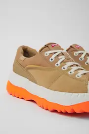 Teix Beige and white recycled textile shoes for women