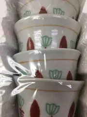 12 Pcs Ceramics Turkish/Arabic Coffee/Espresso Cups Set GAWA CUP Set .