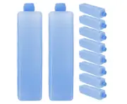 12pcs Freezer Pack For Air Conditioner Fan Ice Packs Ice Block Cooler Freezer Packs Cooler Ice Packs Home Reusable Ice Packs Blue