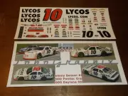 Johnny Benson #10 2000 LYCOS.COM Pontiac 1/24th scale decals LoboGraphix