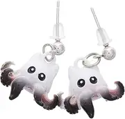 [WATIIFUFU] Cartoon Octopus Earrings Lightweight Hypoallergenic Jewelry Small Hoop Earrings for Teenagers Unique Design