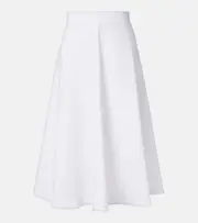 [Altuzarra] Altuzarra Varda cotton-blend midi skirt AU 16 white