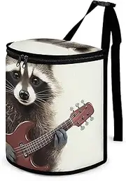 VFMKT Car Trash Can with Lid Reusable Waterproof Car Trash Bag Hanging Vehicle Garbage Funny RaccoonCar Multipurpose Storage Box for Vehicle Travel Camping Picnicing