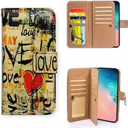 Bfun Packing Galaxy S10e Case,Bcov Love Heart Multifunction Wallet Leather Cover Case for Samsung Galaxy S10e