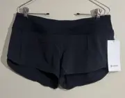 NWT Lululemon Size 12 Speed Up LR Short 2.5” *Lined BLK Black