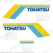 Fits Tohatsu 30hp Outboard Motor Engine Decal Kit - 1985