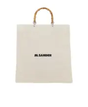 Jil Sander Bamboo Handle Top Handle Bag One size White