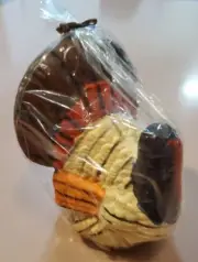 Vtg K-Mart Thanksgiving Turkey Candle New in Packaging 4.75 In Fall Decor NOS