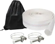 2 in X 100 FT Fire Hose, 2 Inch Fire Hose, Pool Backwash Hose 100 Ft 2 In, Pool