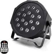 UV Black Lights, 72W Strobe Lights 36 Led Blacklight with Remote Control DMX, Battery Powered Uplights Stage Lighting for Blacklight Tapestry Church Birthday Party DJ Bar Christmas Halloween
