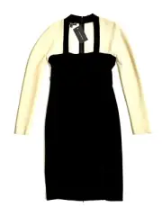 Narciso Rodriguez Pencil Bodycon Midi Dress Wool Silk SZ 42 EU NWT $1,995