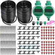 25M Plant Garden Drip Irrigation System Hose Spray Watering Sprinkler DIY Kit