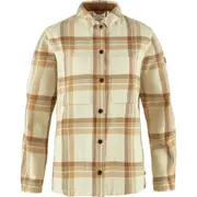Fjällräven Singi Organic Cotton Flannel Overshirt in Chalk White-Dune Beige at Nordstrom, Size Large