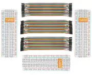 3 Set Standard Jumper Wires plus 3 Set of Solderless Prototype Breadboard 830