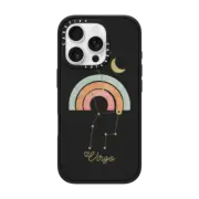 iPhone 16 Pro Impact Case MagSafe Compatible Virgo Sign with Rainbow