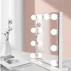 LED Make Up Mirror Lights 10 Bulbs Vanity Light Dimmable Lamp Hollywood Style
