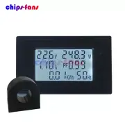 AC Digital Electrical Combo Meter Voltage Current Amp KWh Watt Power Monitor New