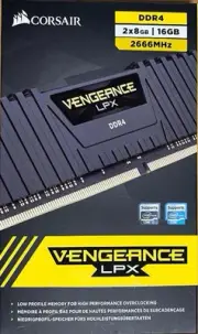 CORSAIR DDR4-2666MHz memory modules for desktop PC VENGEANCE LPX Series 8GBx2