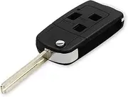 FLJKCT Car Key Shell 3 Buttons Folding Remote Car Key Flip Uncut Car Key Shell Car Key Case Cover,for Lexus ES Rx Lx Gs