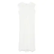 [Colour 5 Power] Colour 5 Power Slub-texture Midi Dress M WHITE