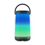Colorful Led Lamp Wireless Bluetooth Speaker Music Light Tf Card Hands-Free Outdoors Player Black